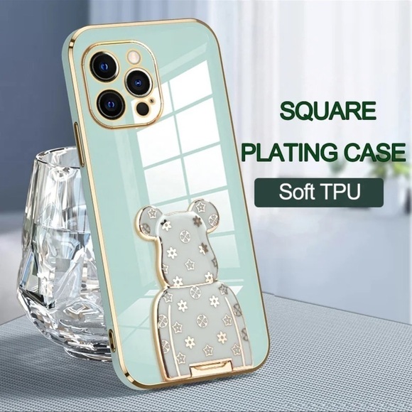 iPhone 13 Pro Max Black luxury phone case with stand - Picture 10 of 16